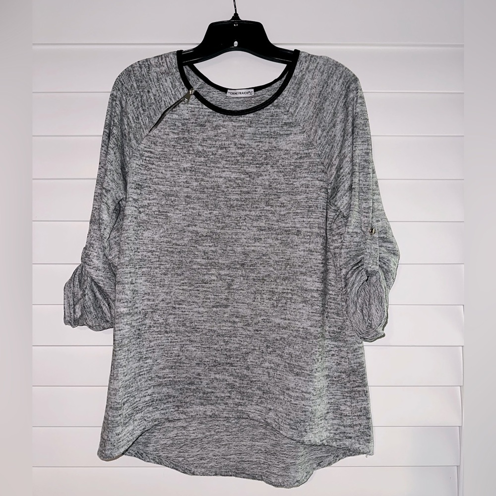 Creme Fraiche Gray 3/4 sleeve